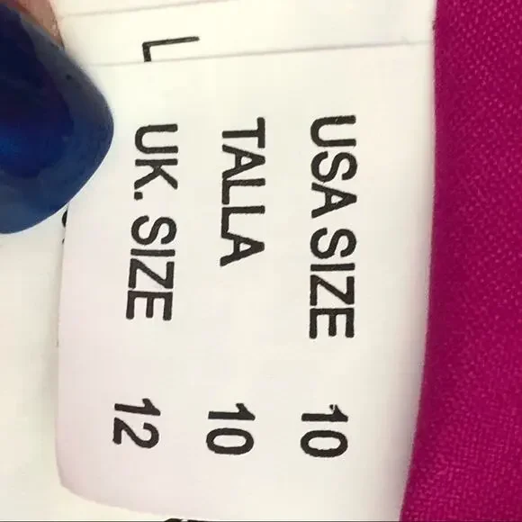 Mori Lee Fuchsia Embellished 2 Piece Prom Dress Size 10 Halter Gown - Picture 3 of 16